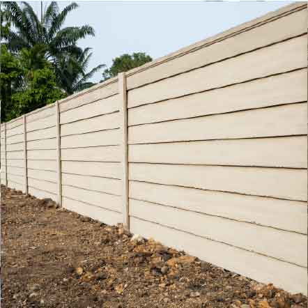 Precast boundary wall supply and installation