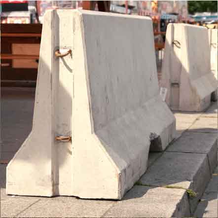 security barriers or jersey barriers supply and installation